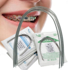 Dental Ortho Metal Stainless Steel Tooth Arch Braces Niti Archwire Orthodontic Wire